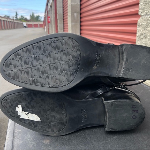 Franco Sarto Circuit Women’s Black Leather Tall Buckle Ride Boots Size 10M - Picture 14 of 14